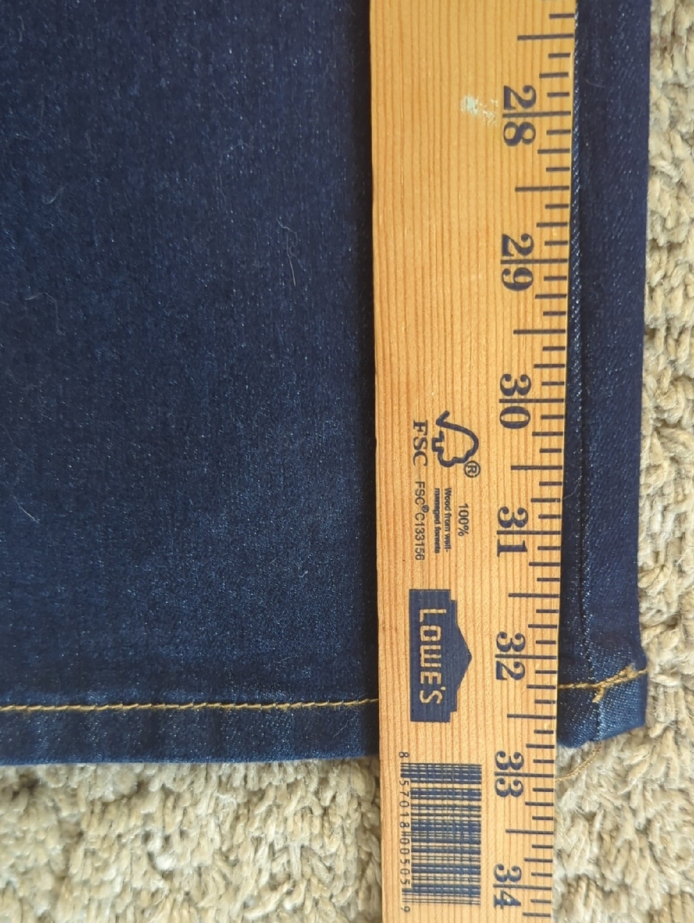 High-Rise Dark Blue Flare Jeans - Picture 9 of 11